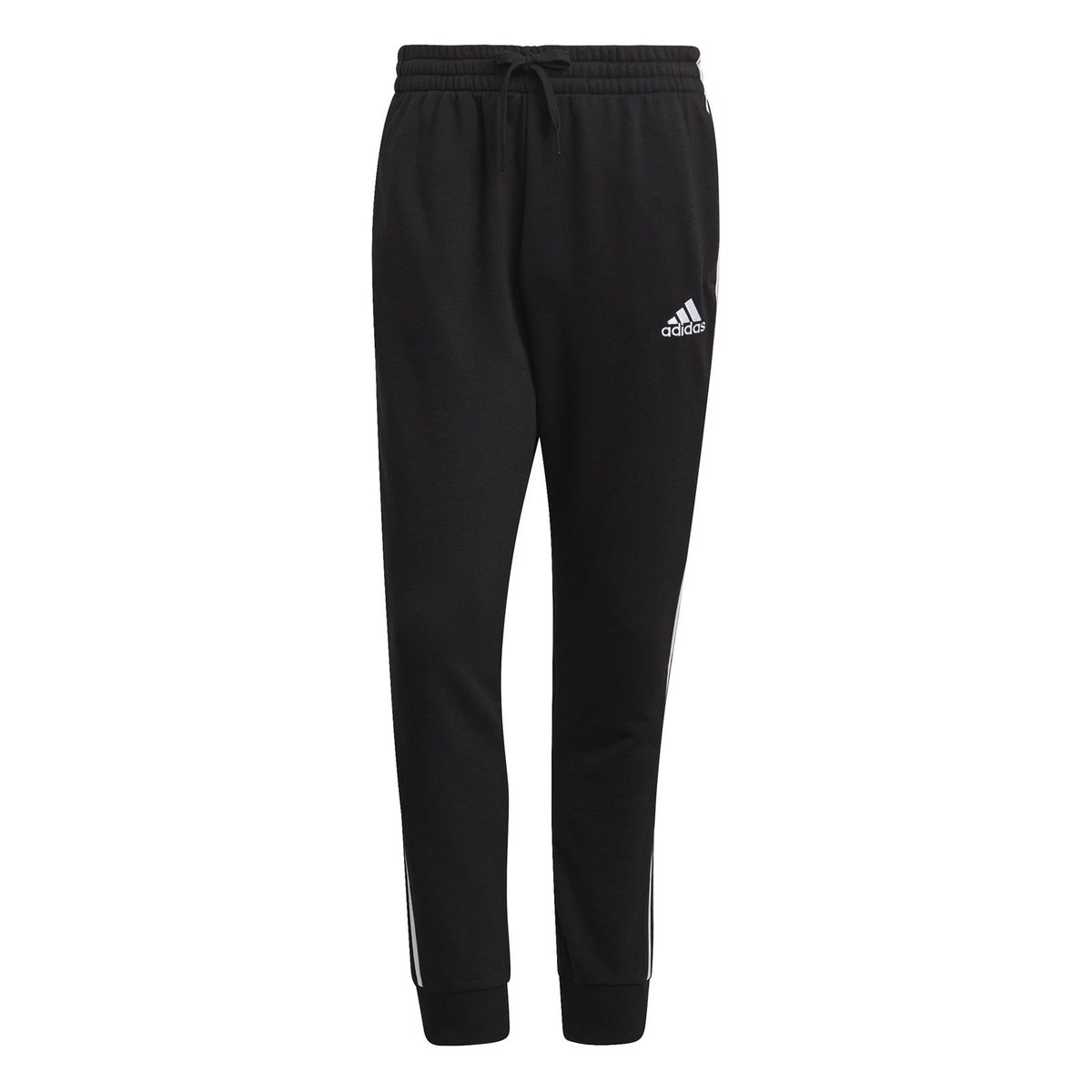 Spodnie dresowe męskie adidas ESSENTIALS FRENCH TERRY 3-STRIPES czarne GK8831-XS