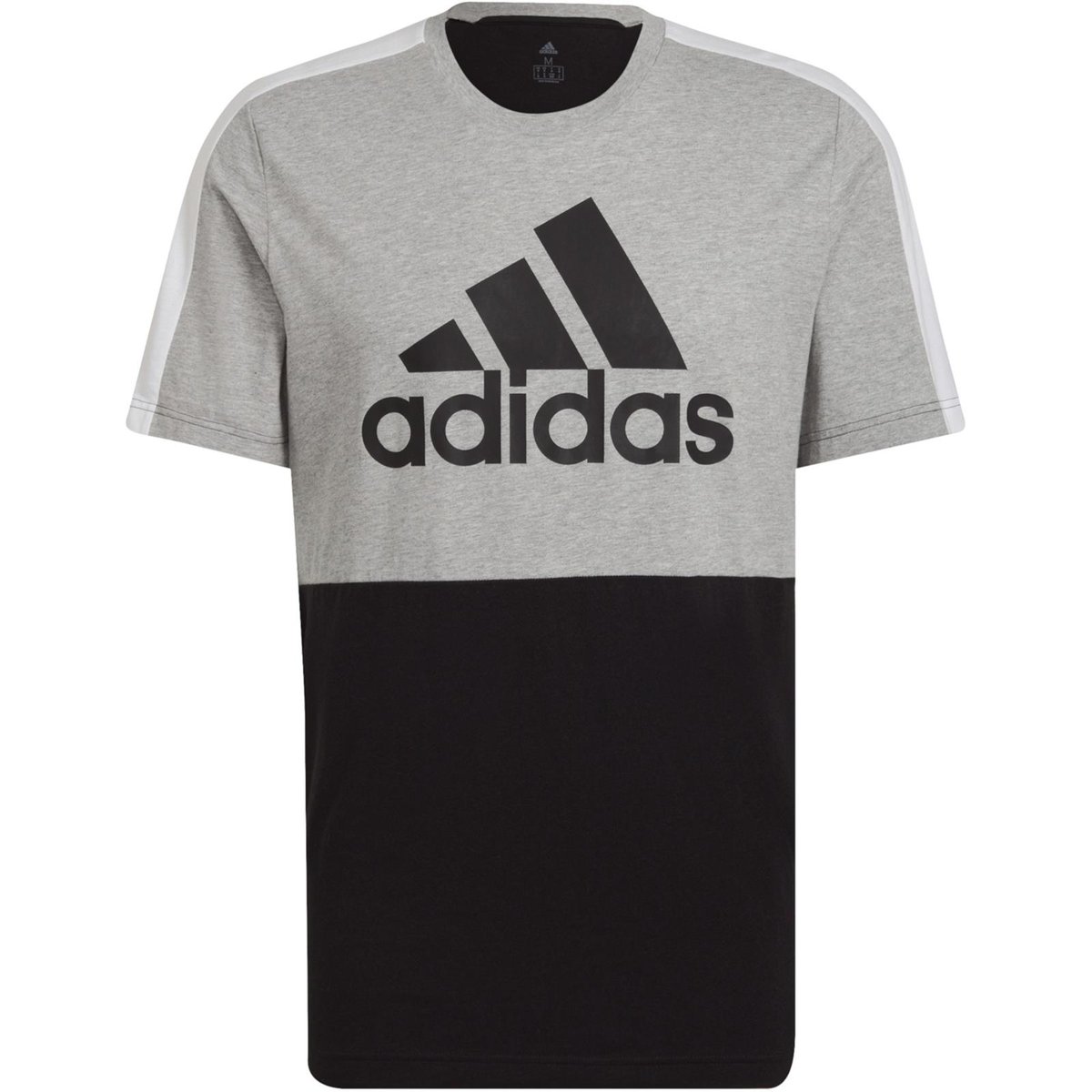 Koszulka męska adidas SPORTSWEAR ESSENTIALS COLORBLOCK SINGLE JERSEY czarna HE4334-L