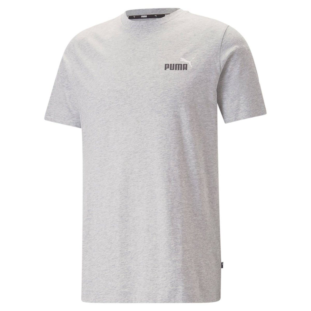 Koszulka męska Puma ESS+ 2 COL Small Logo szara 67447004-L