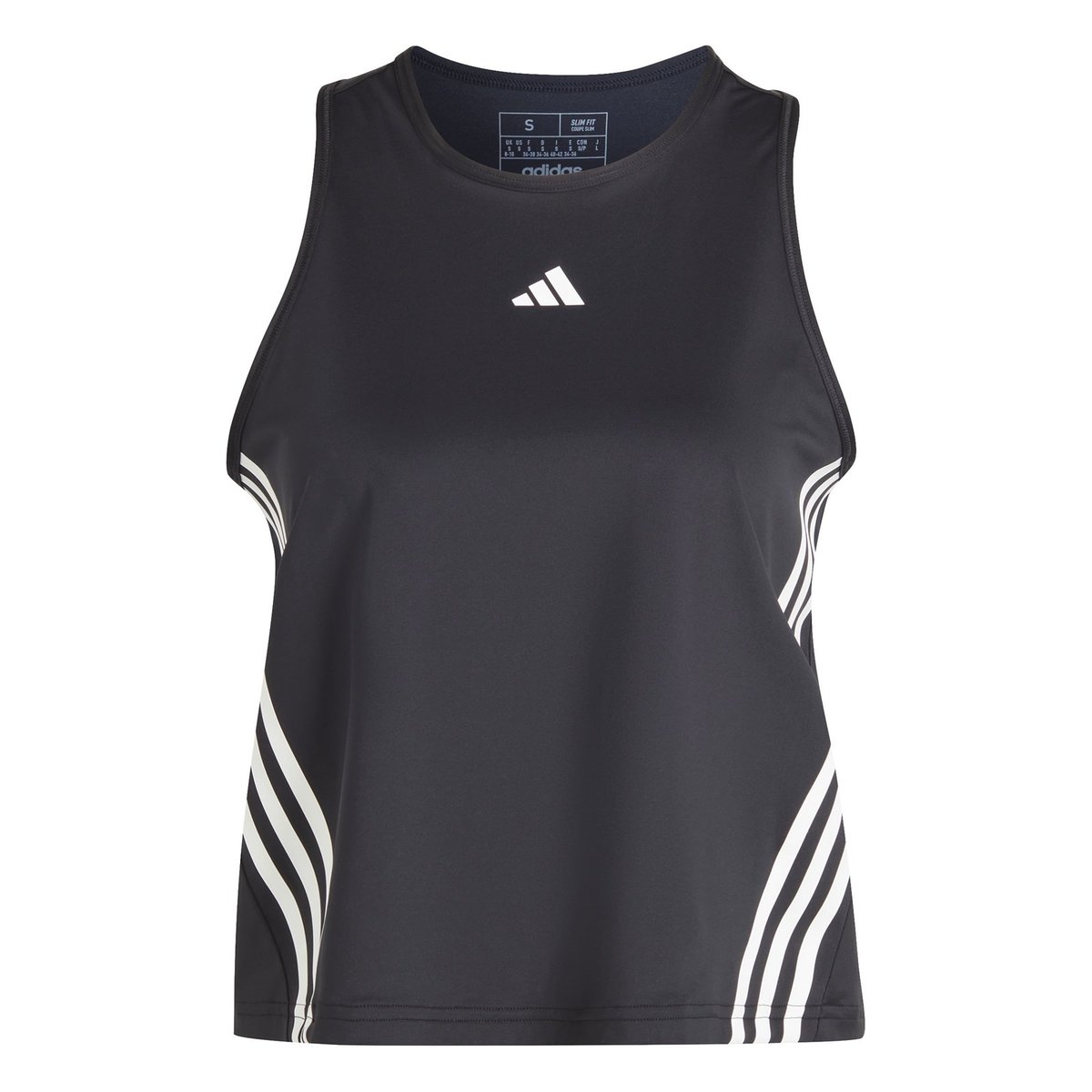 Tank top damski adidas AEROREADY HYPERGLAM czarny IK9582-XS