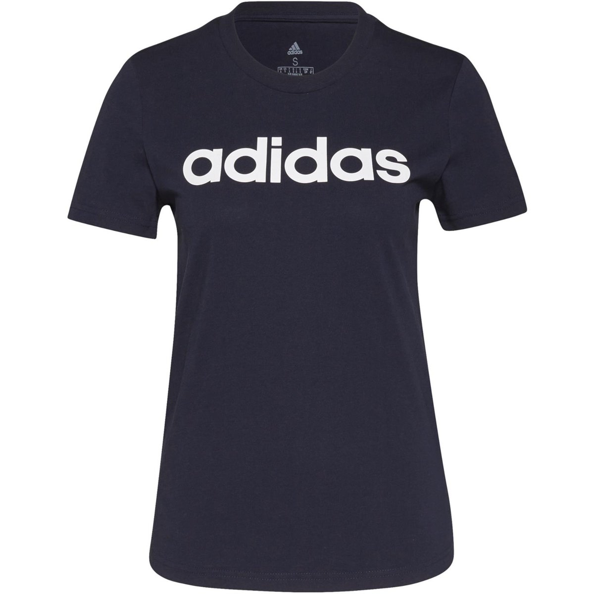 Koszulka damska adidas SPORTSWEAR LOUNGEWEAR ESSENTIALS SLIM LOGO granatowa H07833-L