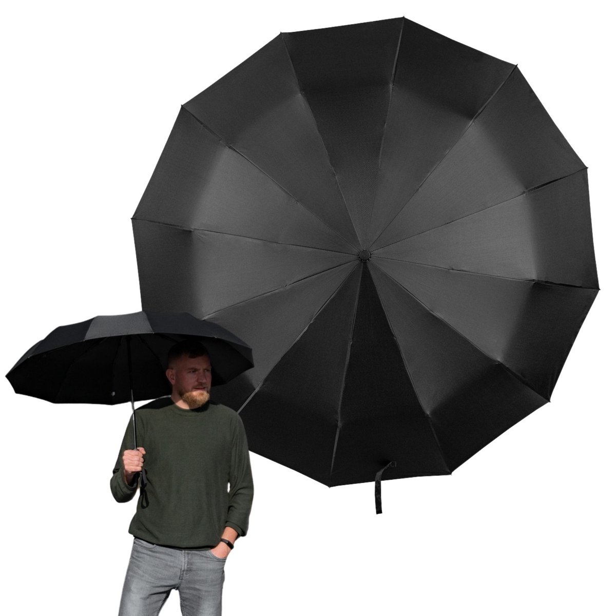 Parasol Składany Automatycznie Rozmiar Xl