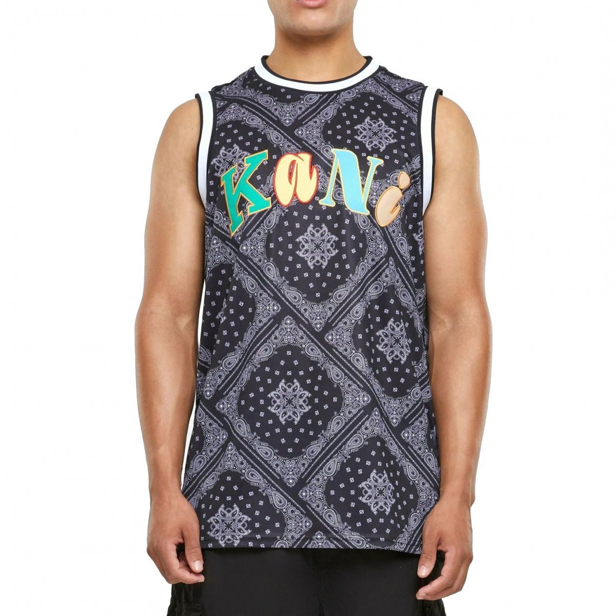 Karl Kani koszulka męska Woven Signature Paisley Basketball Tank 6031440 S