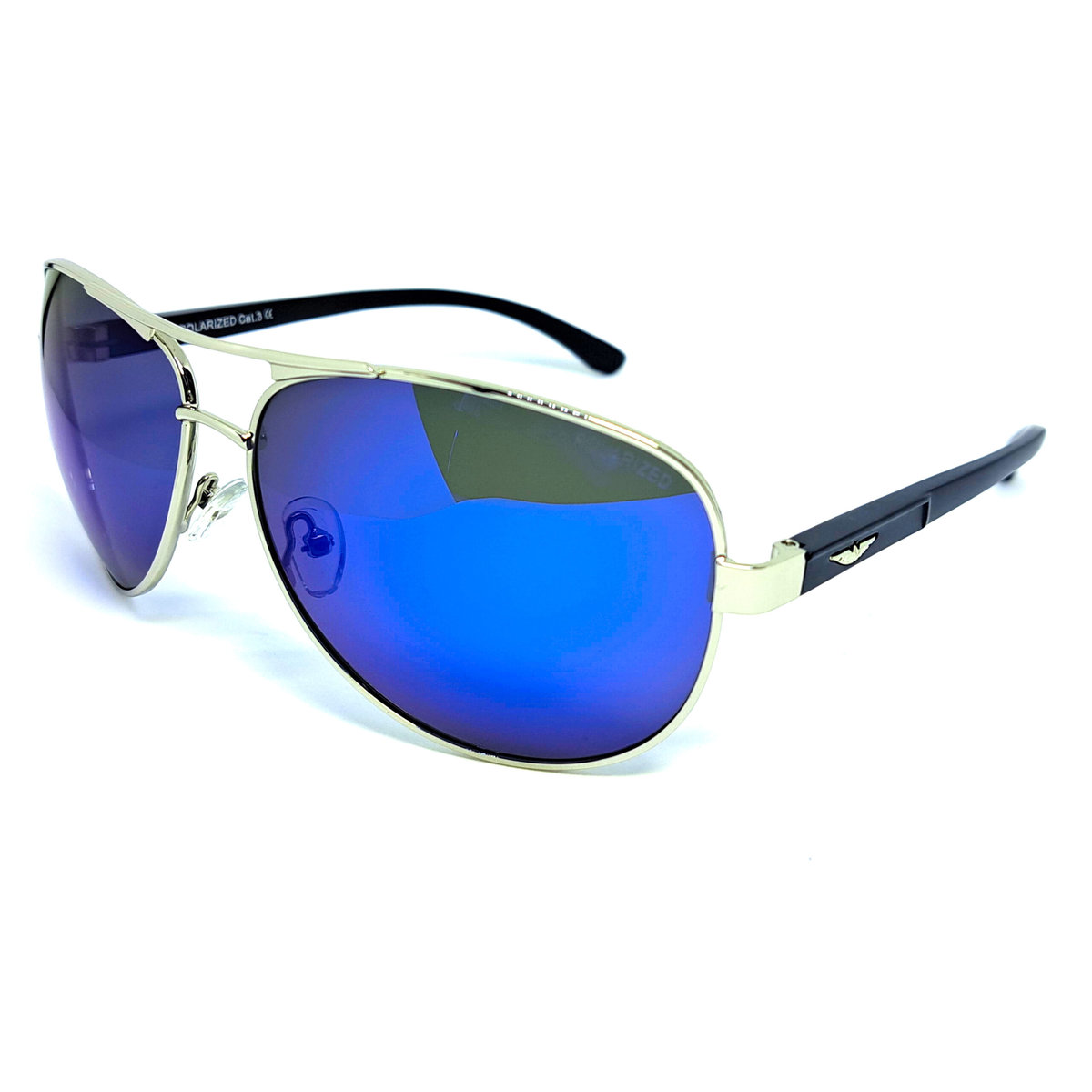 Okulary Przeciwsłoneczne Polaryzacyjne Męskie Niebieskie Z Polaryzacją Etui