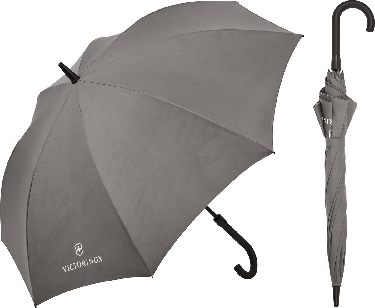 Parasol długi Victorinox Brand Collection Heritage Stick szary