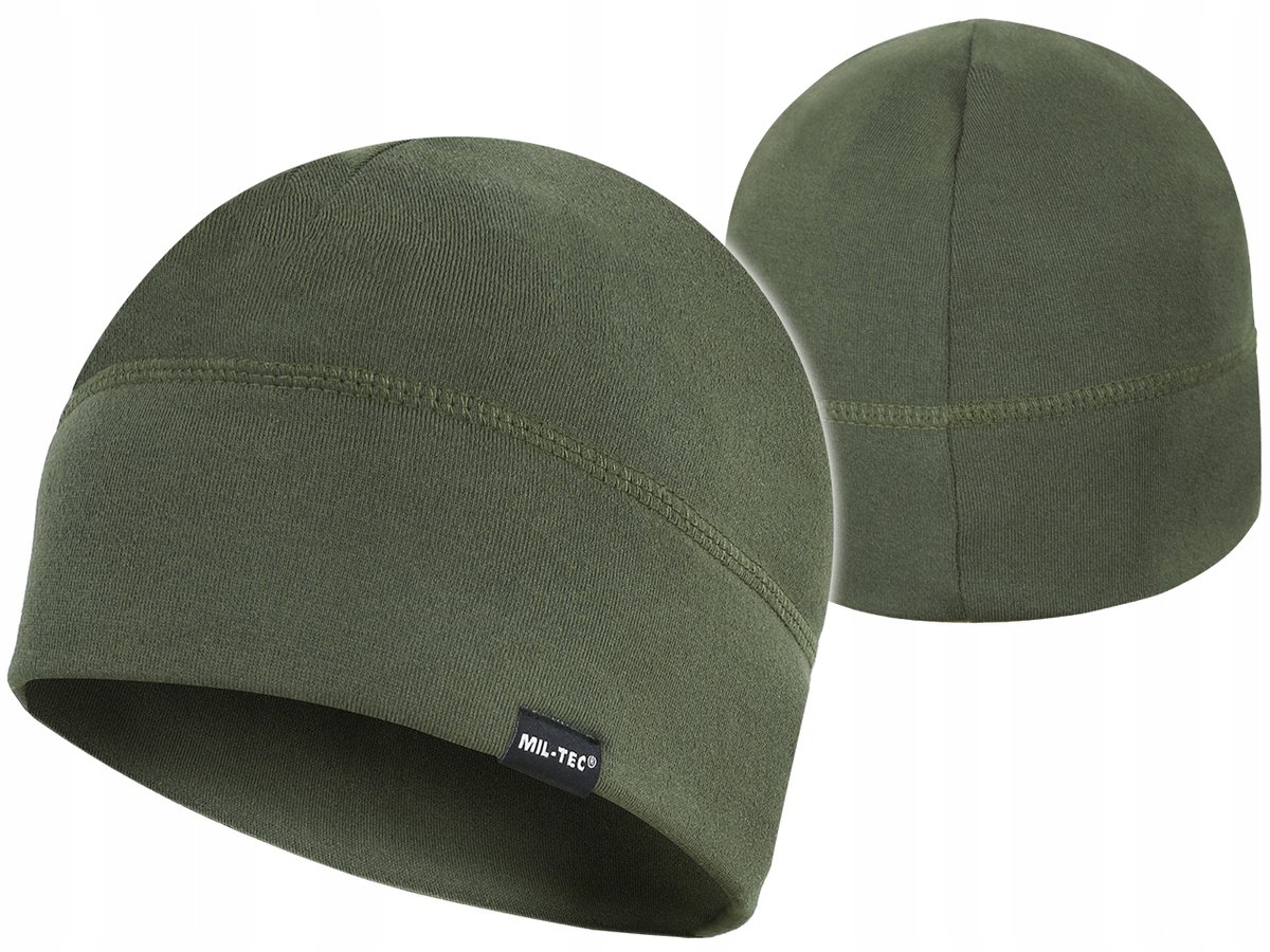 Mil-Tec Czapka Zimowa Termoaktywna Sportowa Beanie Soft Oddychająca Olive