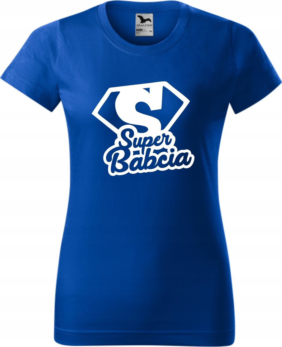 Prezent na Dzień Babci Koszulka z nadrukiem Super Babcia XS / Aradena