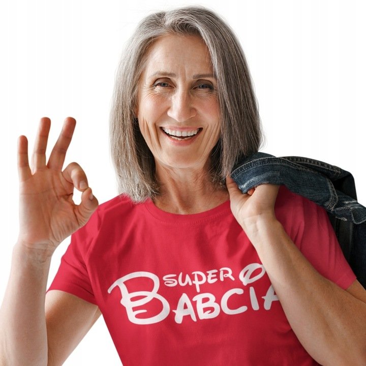 Prezent na Dzień Babci Koszulka z nadrukiem Super Babcia XL / Aradena