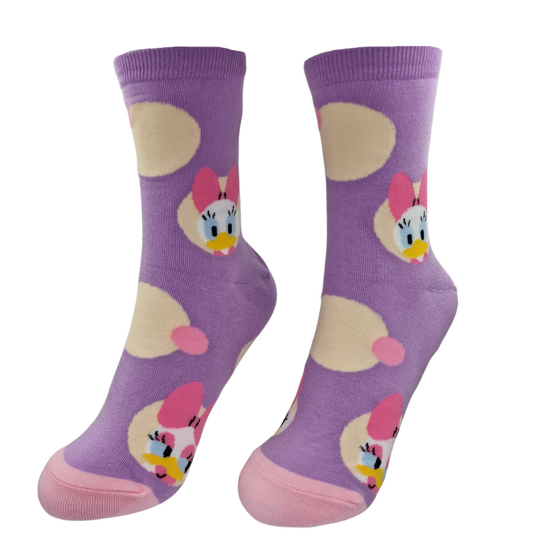 Skarpetki Fioletowe Kaczka Daisy Damskie 36-40