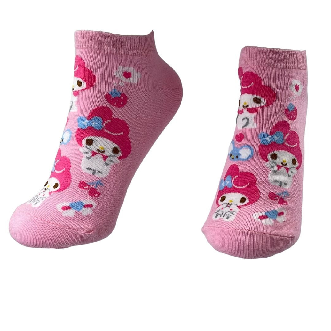 Skarpetki Stopki Bawełniane Różowe My Melody Damskie Anime 36-40