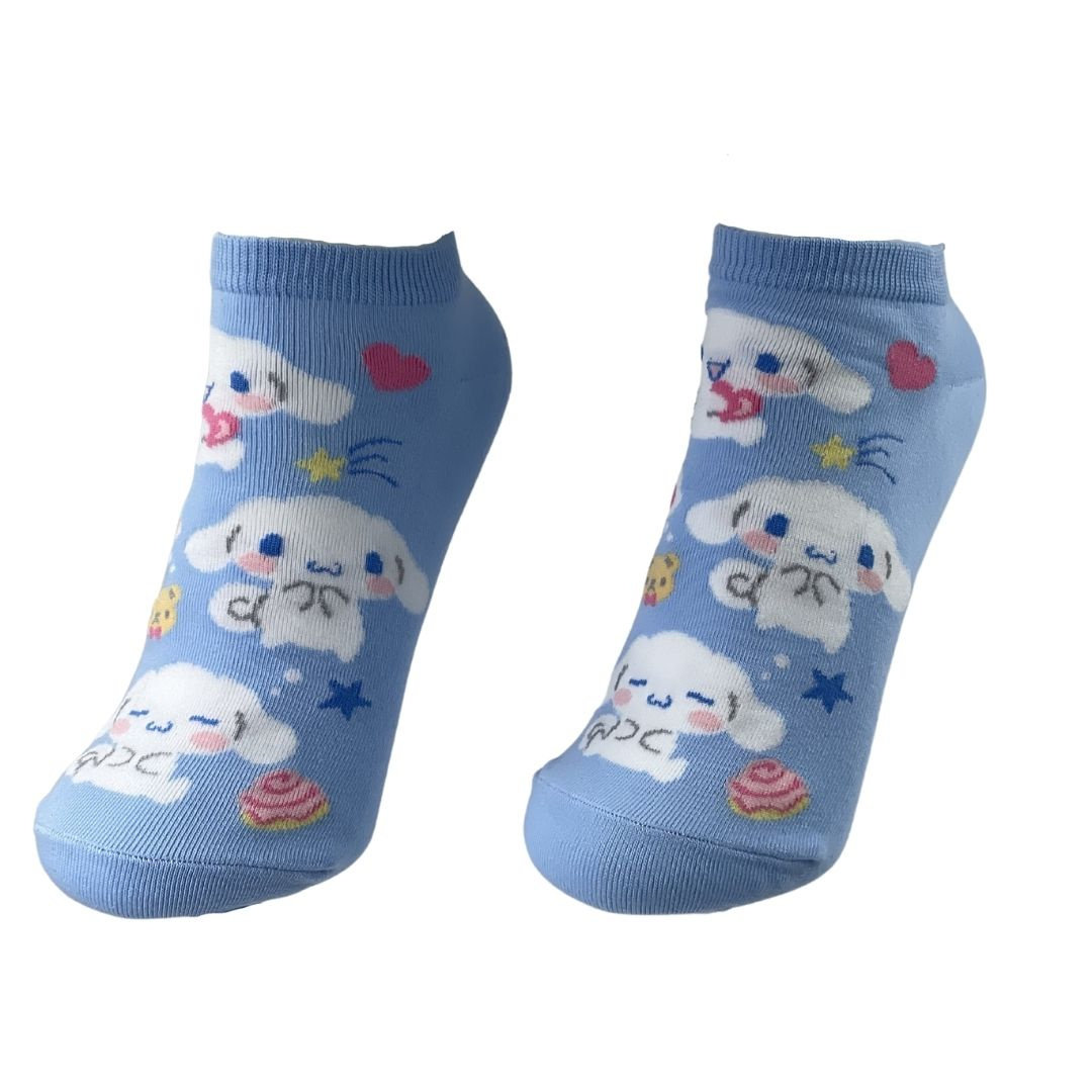 Skarpetki Bawełniane Stopki Błękitne Cinnamoroll Damskie Anime 36-40
