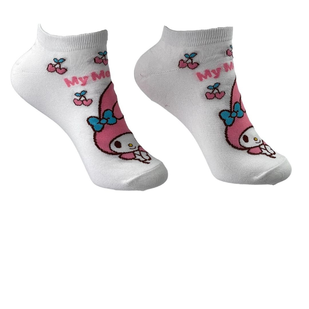 Skarpetki Bawełniane Białe Stopki My Melody Anime Damskie 36-40