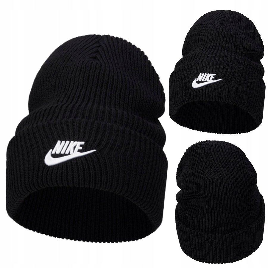 CZAPKA ZIMOWA NIKE PEAK BEANIE CZARNA CIEPŁA SPORTOWA