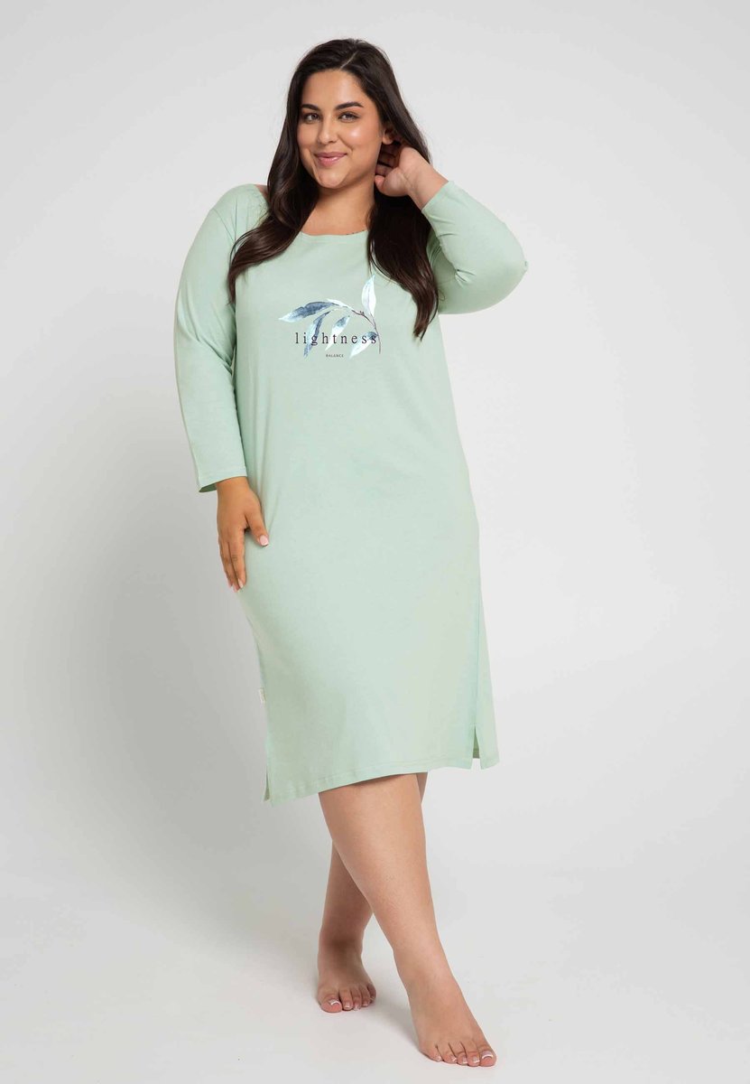 Koszula nocna damska miętowa Taro