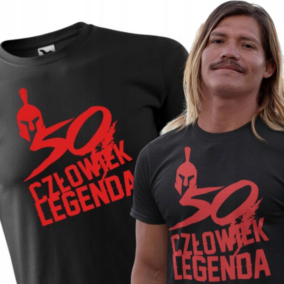 Koszulka na 50 urodziny 50 Człowiek Legenda Sparta Super prezent dla Niego męska XXL/Aradena