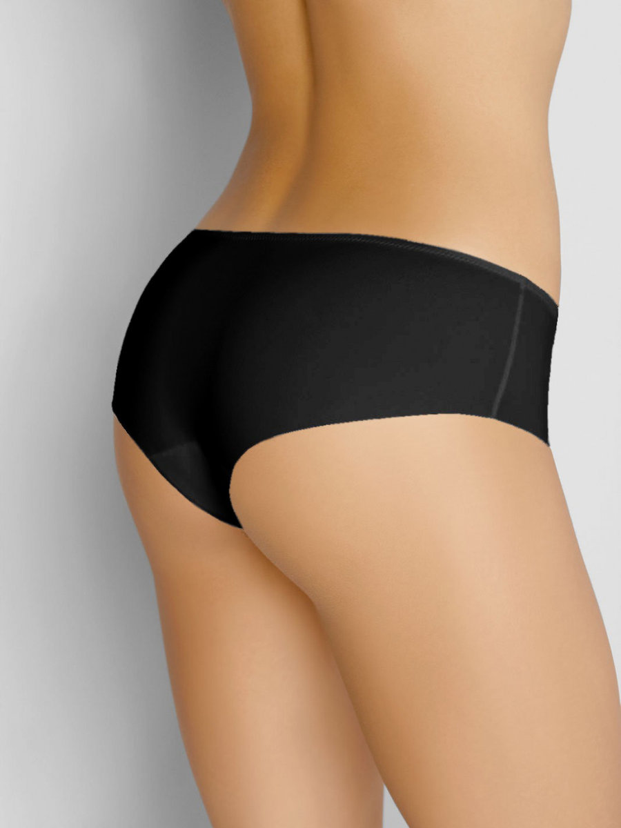 Figi damskie bezszwowe laserowo cięte VS 0003 czarne  L