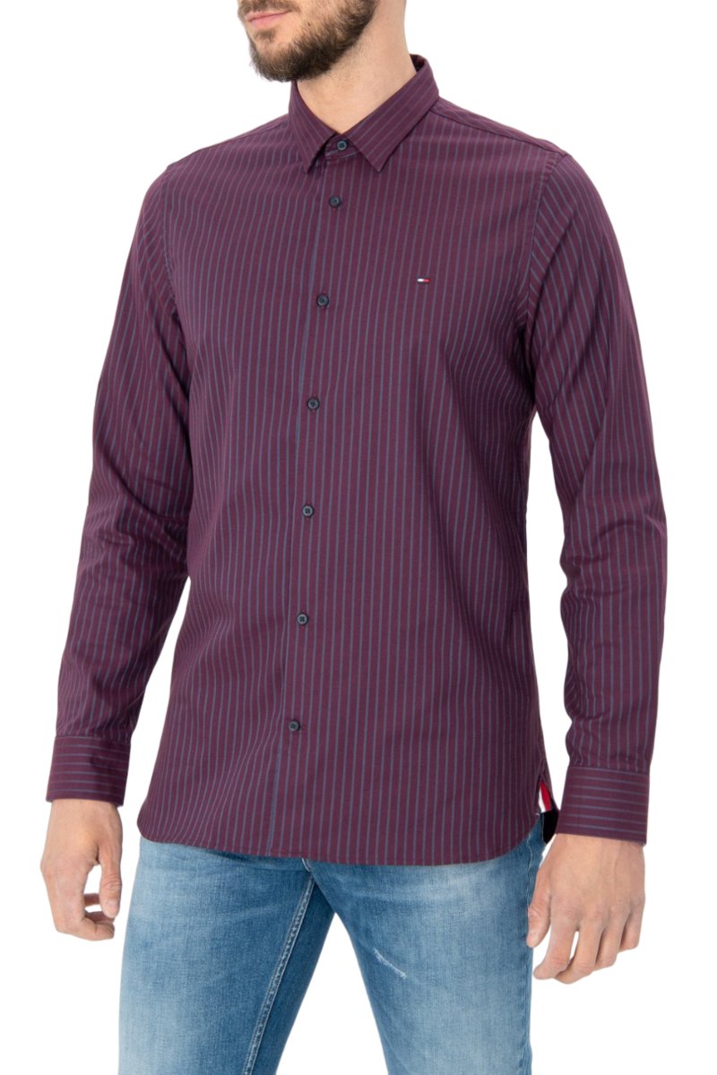 Koszula męska Tommy Hilfiger Slim Fit Flex w paski-S