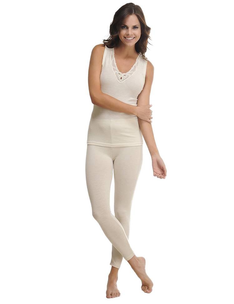 Wełna Merino Legginsy - Termoaktywne Spodnie XL