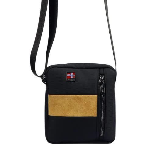 Saszetka męska sportowa czarna Nordee