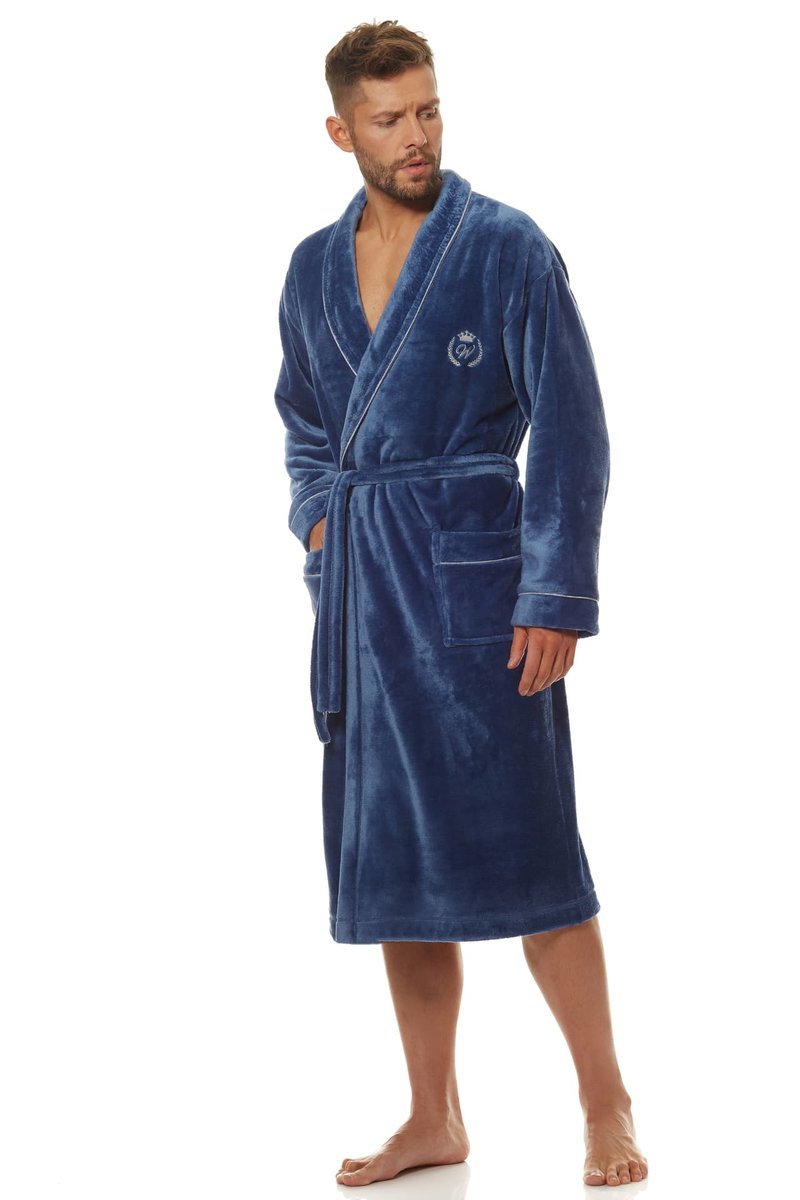 Szlafrok Luca 2111 Navy (Rozmiar XL)