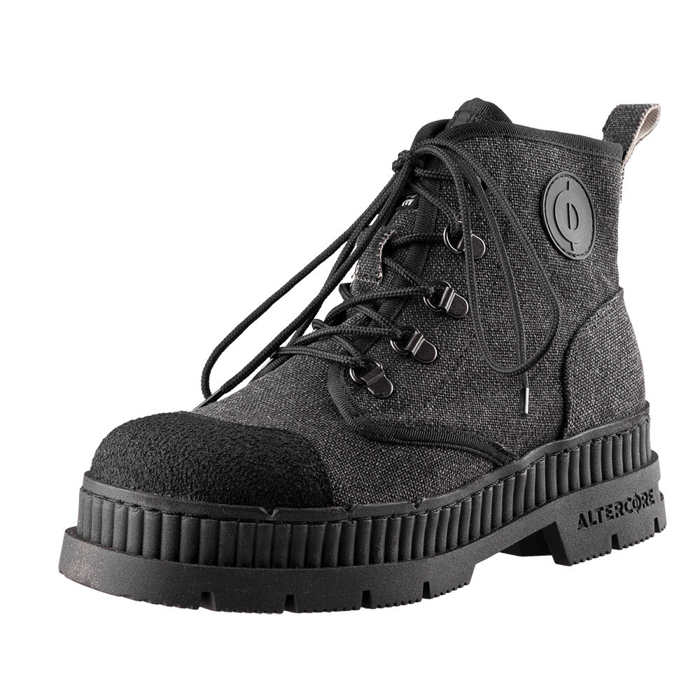 trzewiki damskie ALTERCORE szare (DENT VEGAN DARK GREY)