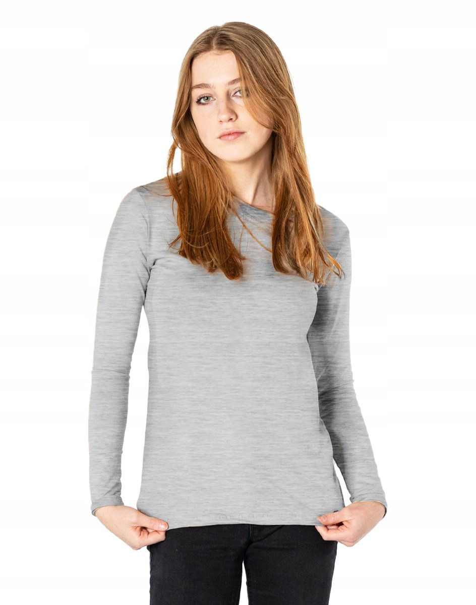 Bluzka Koszulka Damska Długim Rękawem 8056-20 M/L