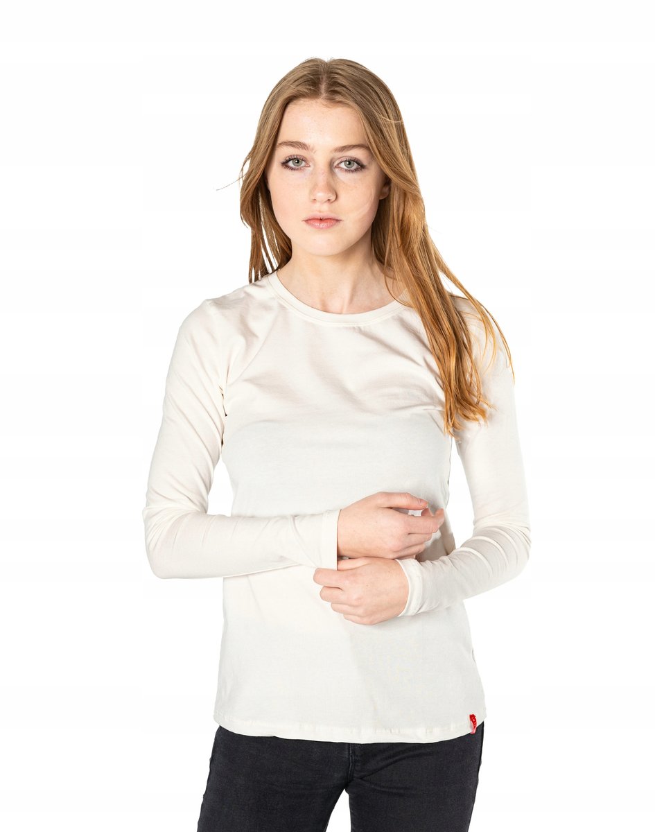 Bluzka Koszulka Damska z Długim Rękawem 8056-9 M/L