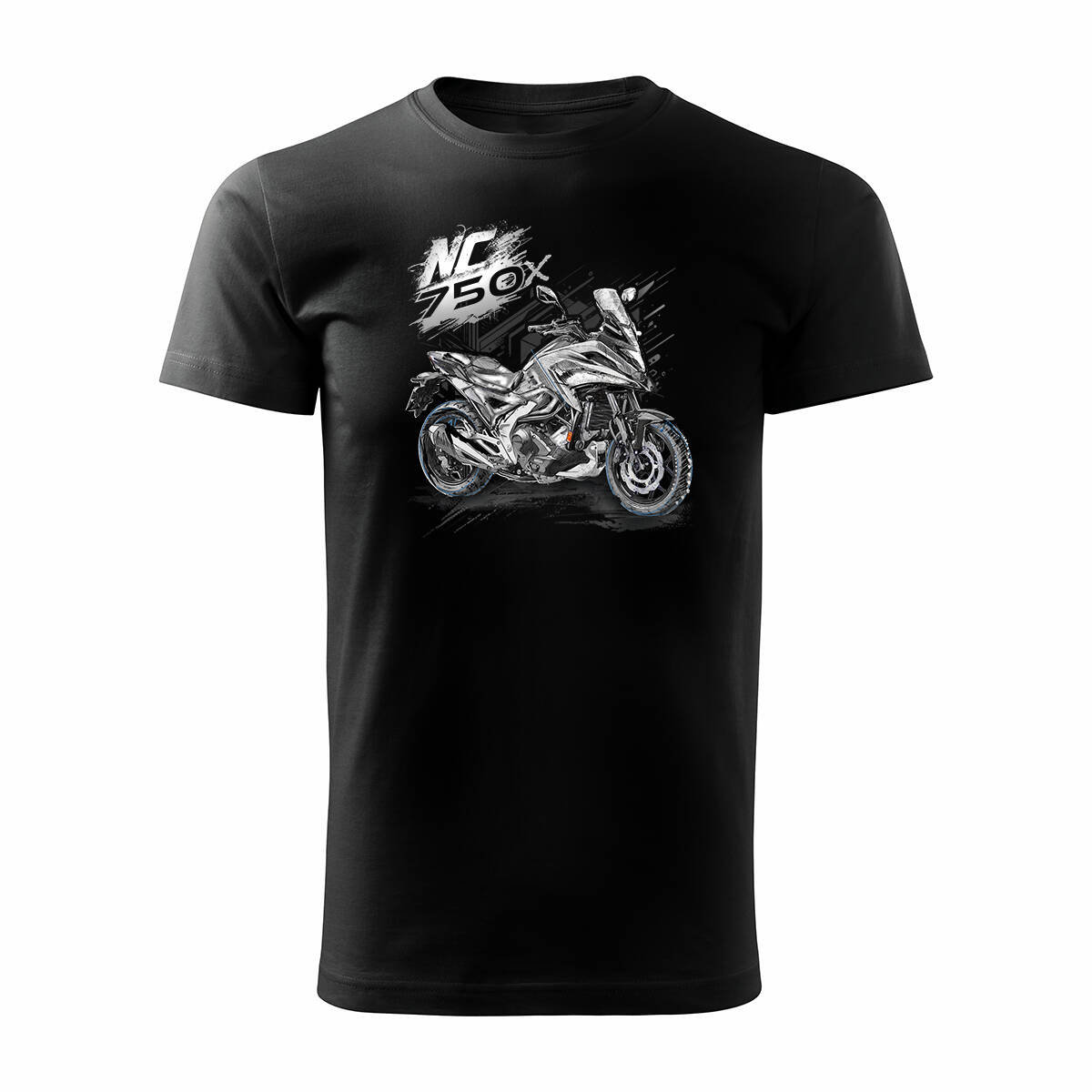 Koszulka z motocyklem na motor Honda NC 750 X NC750X męska czarna REGULAR-S