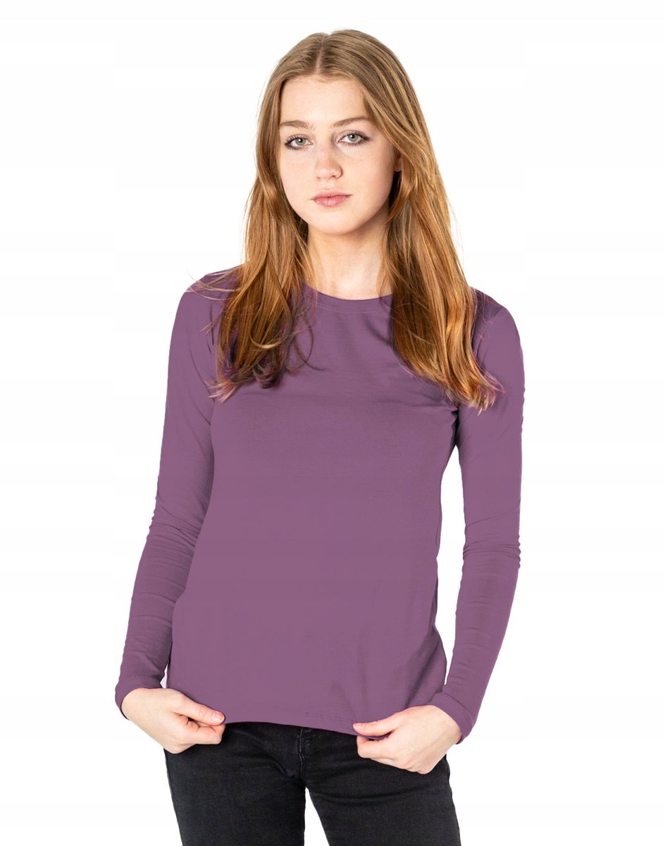 Bluzka Koszulka Damska Długim Rękawem 8056-16 S/M