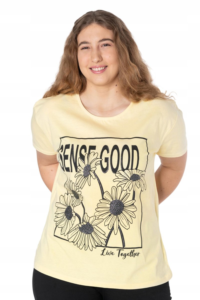 Duża Koszulka Bluzka Damska Podkoszulek KD10-6 5XL