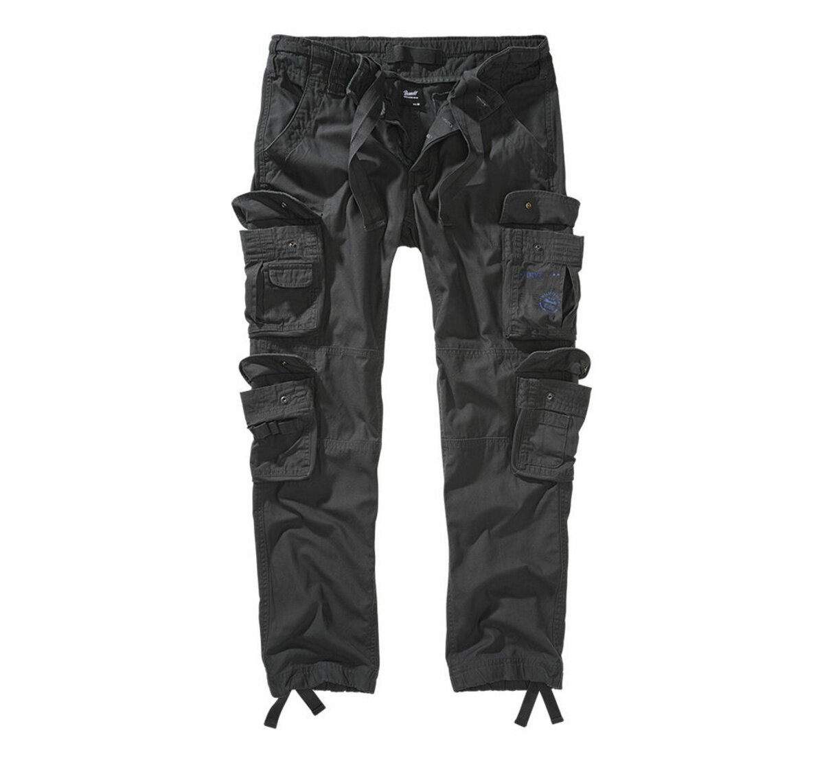 spodnie bojówki PURE SLIM FIT TROUSERS anthrazit-5XL