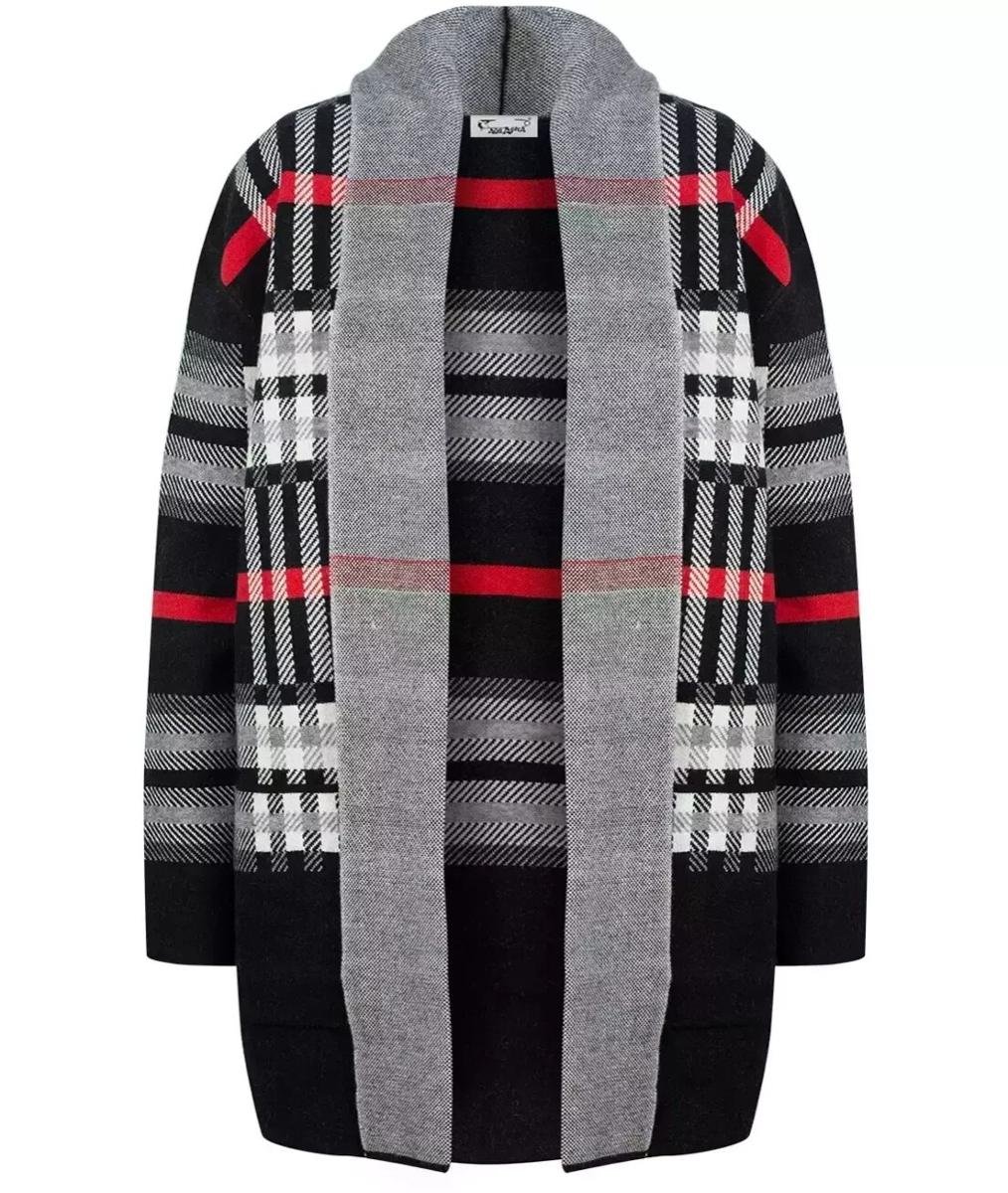 CIEPŁY Sweter Kardigan narzutka KRATA-L/XL