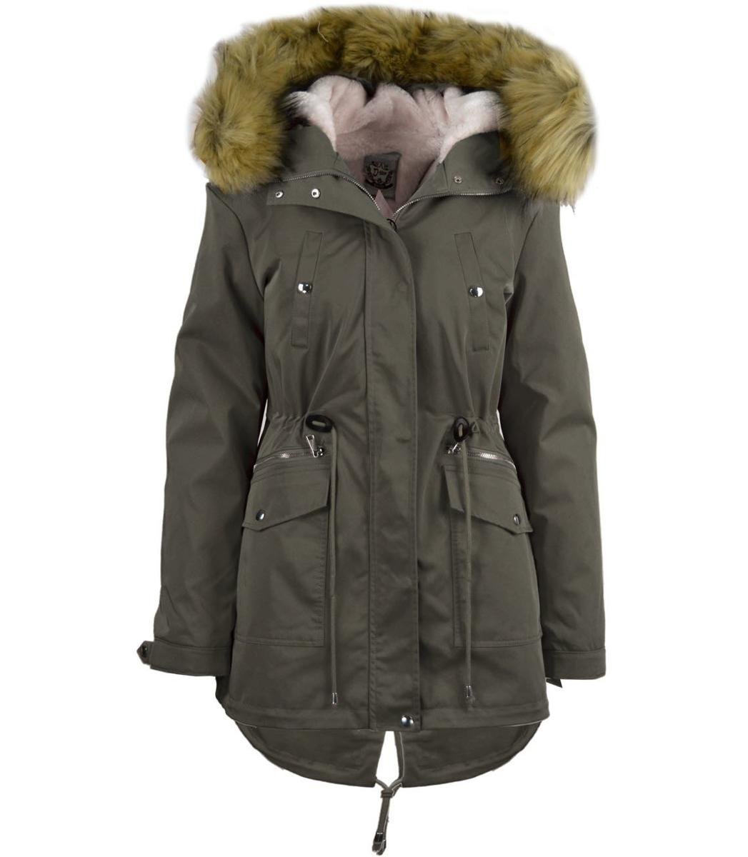 Stylowa kurtka płaszcz parka zima 2w1 miś-4XL