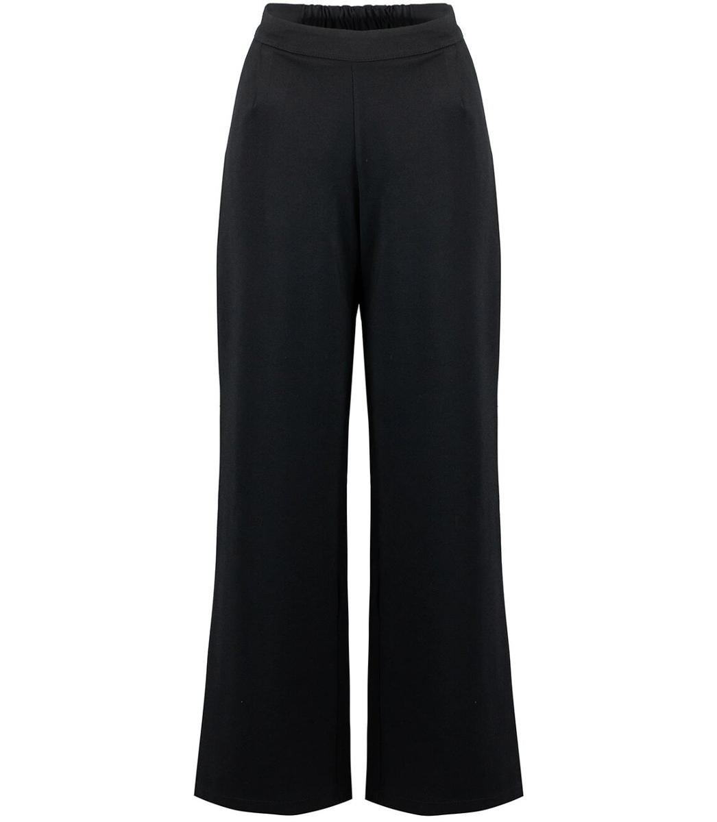 Eleganckie spodnie materiałowe rozszerzane nogawki kuloty MIA-L