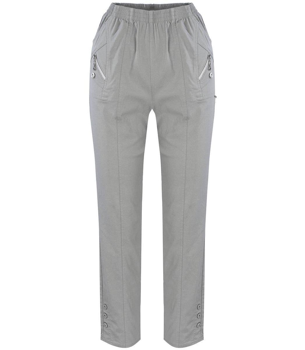 Wygodne elastyczne spodnie damskie w gumkę proste-54