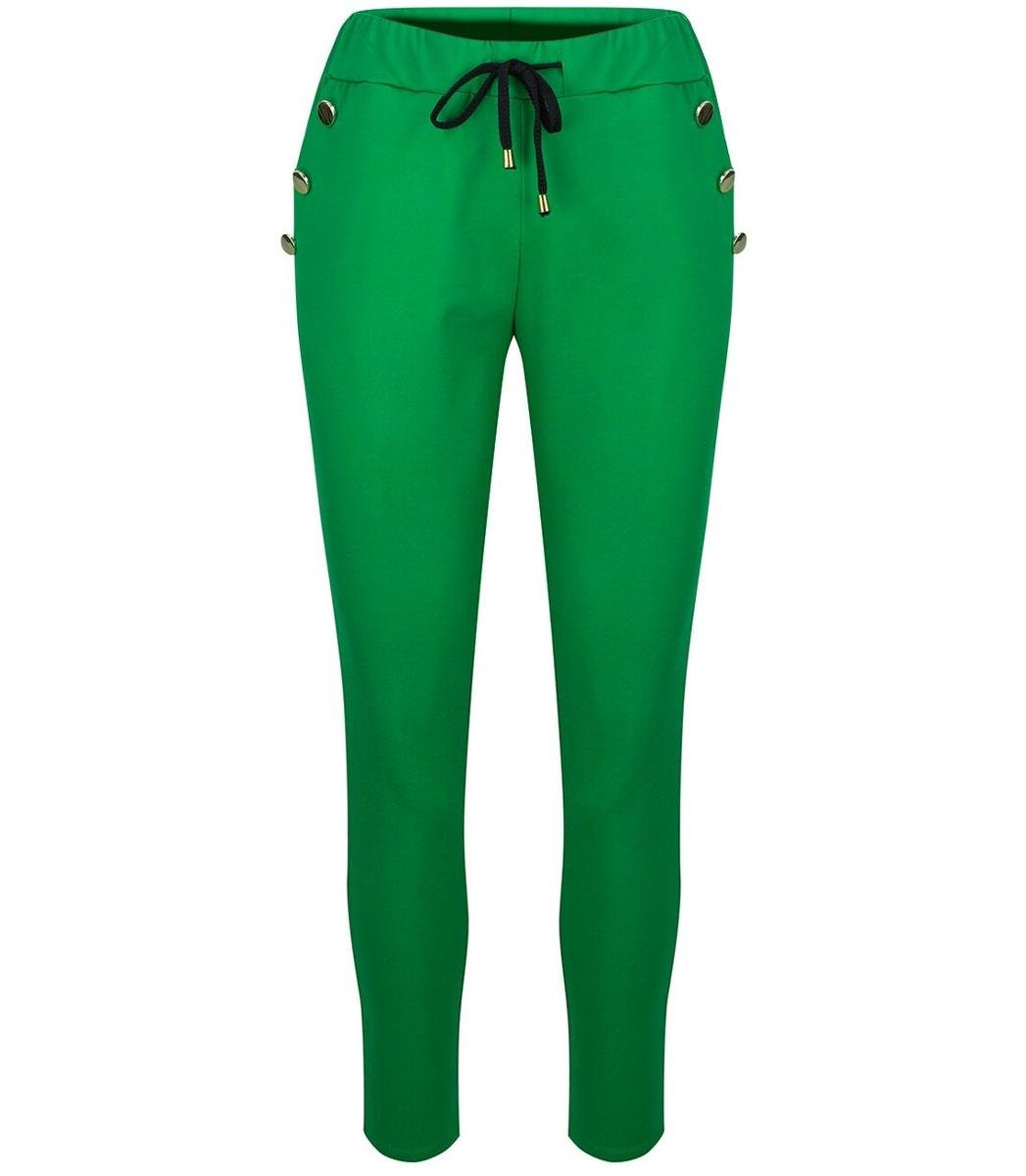 Eleganckie spodnie materiałowe z guzikami MARTA-40