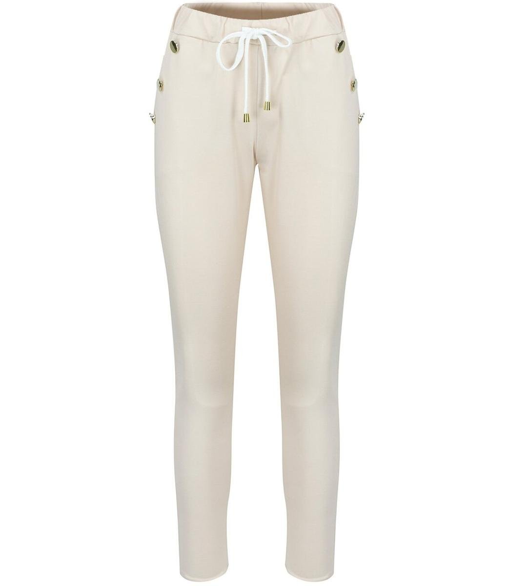 Eleganckie spodnie materiałowe z guzikami MARTA-38