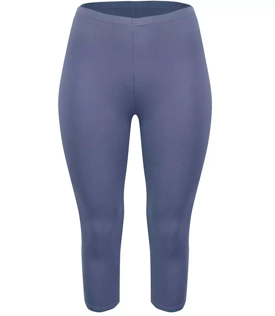Klasyczne legginsy bezszwowe 3/4 plus size-8XL