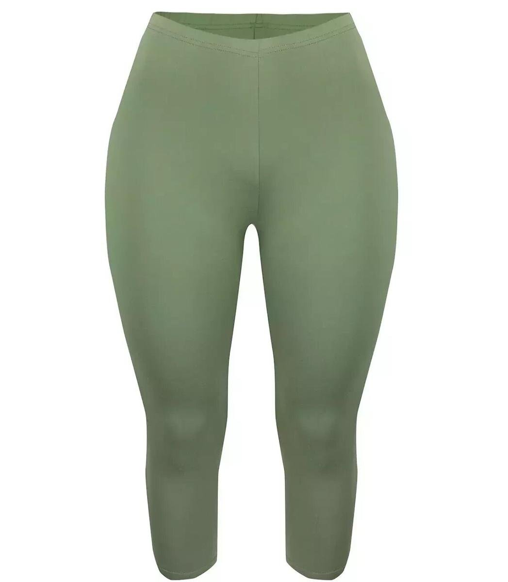 Klasyczne legginsy bezszwowe 3/4 plus size-8XL