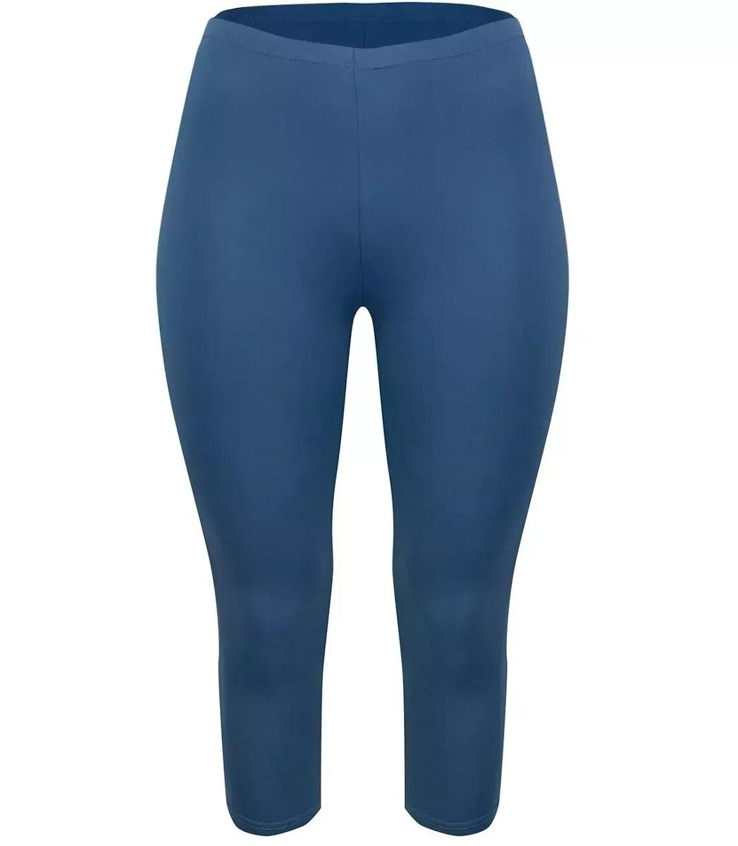 Klasyczne legginsy bezszwowe 3/4 plus size-8XL
