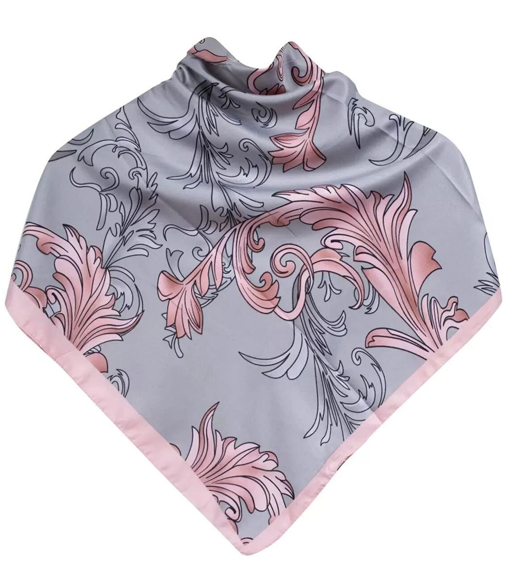 Chusta delikatna elegancka apaszka ornament liście