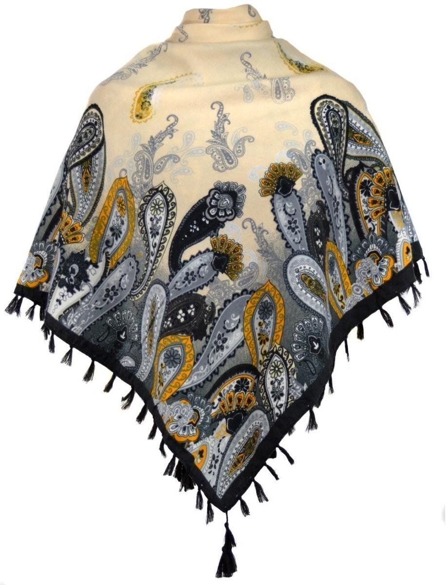 Chusta orientalna w stylu paisley Stylowa Piękna