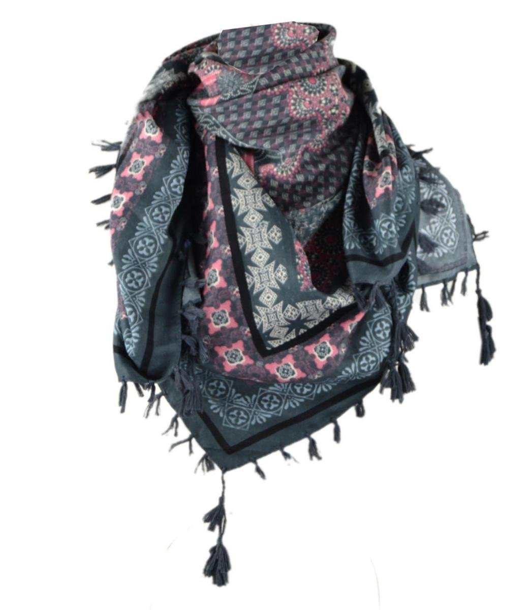 Chusta ludowa góralska BOHO w kwiaty