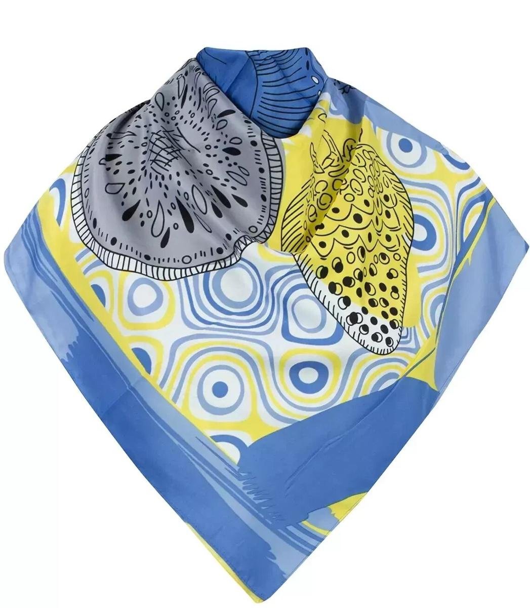 Chusta apaszka delikatna kolorowa barwne owoce