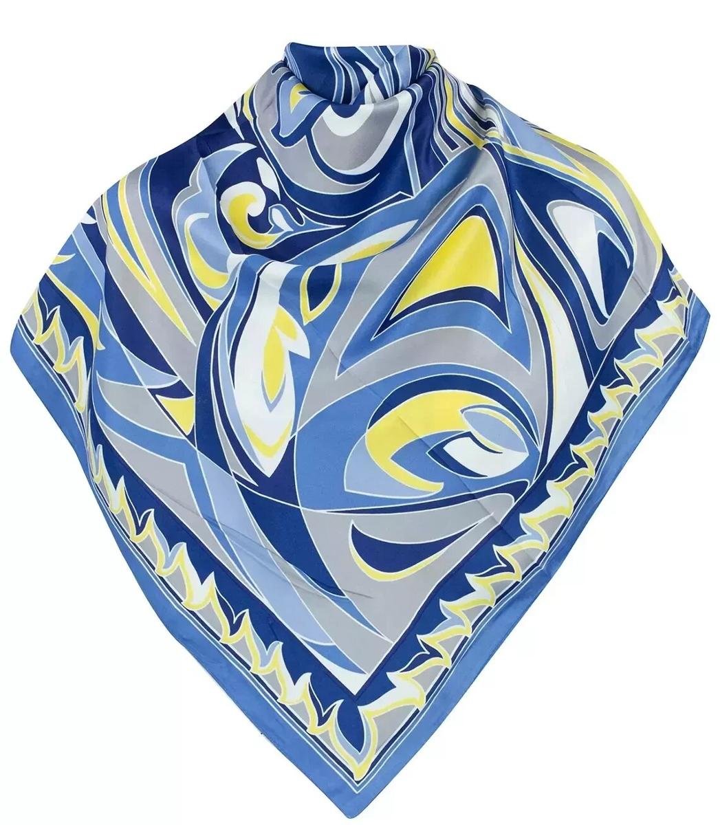 Chusta apaszka delikatna kolorowe wzory