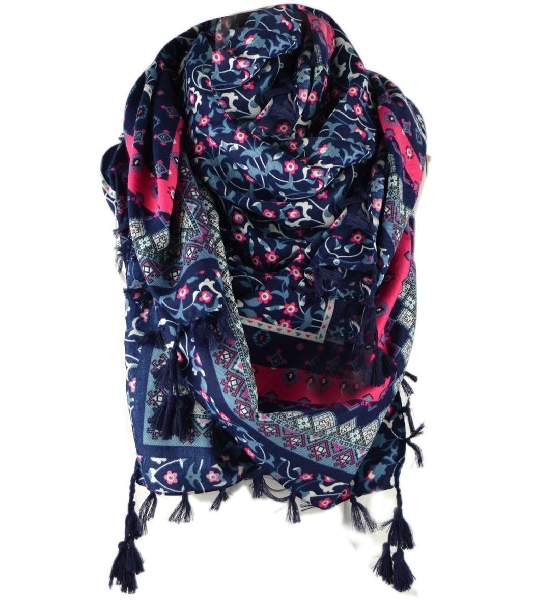 Duża chusta BOHO kwiatowe wzory Modna Piękna