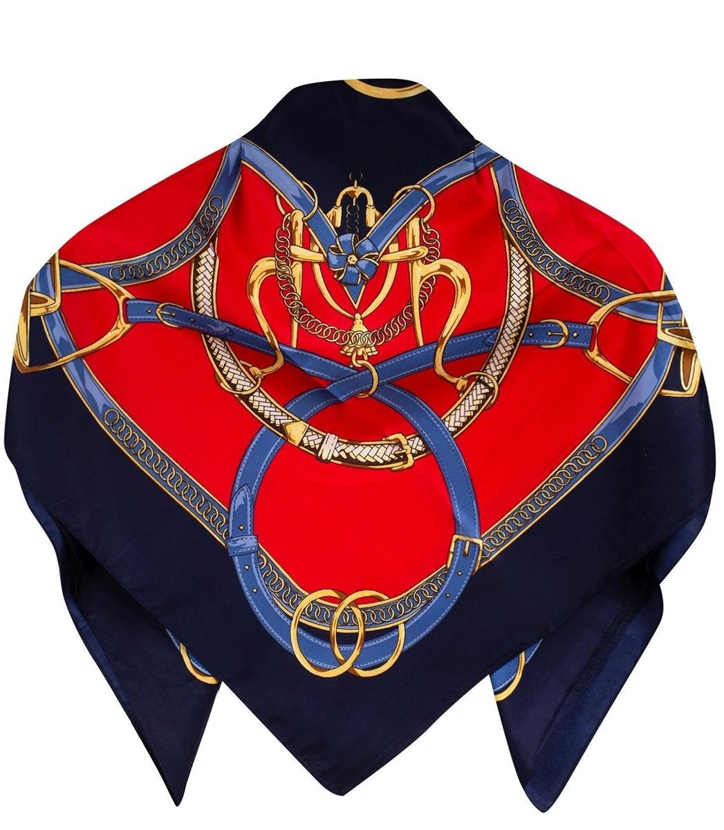 Chusta delikatna elegancka apaszka print