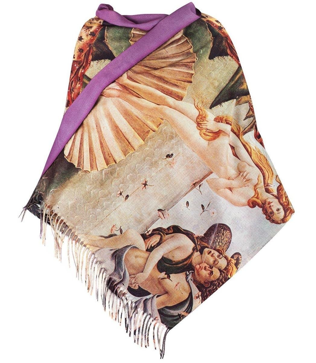 Gruby Oryginalny długi modny szal OBRAZY