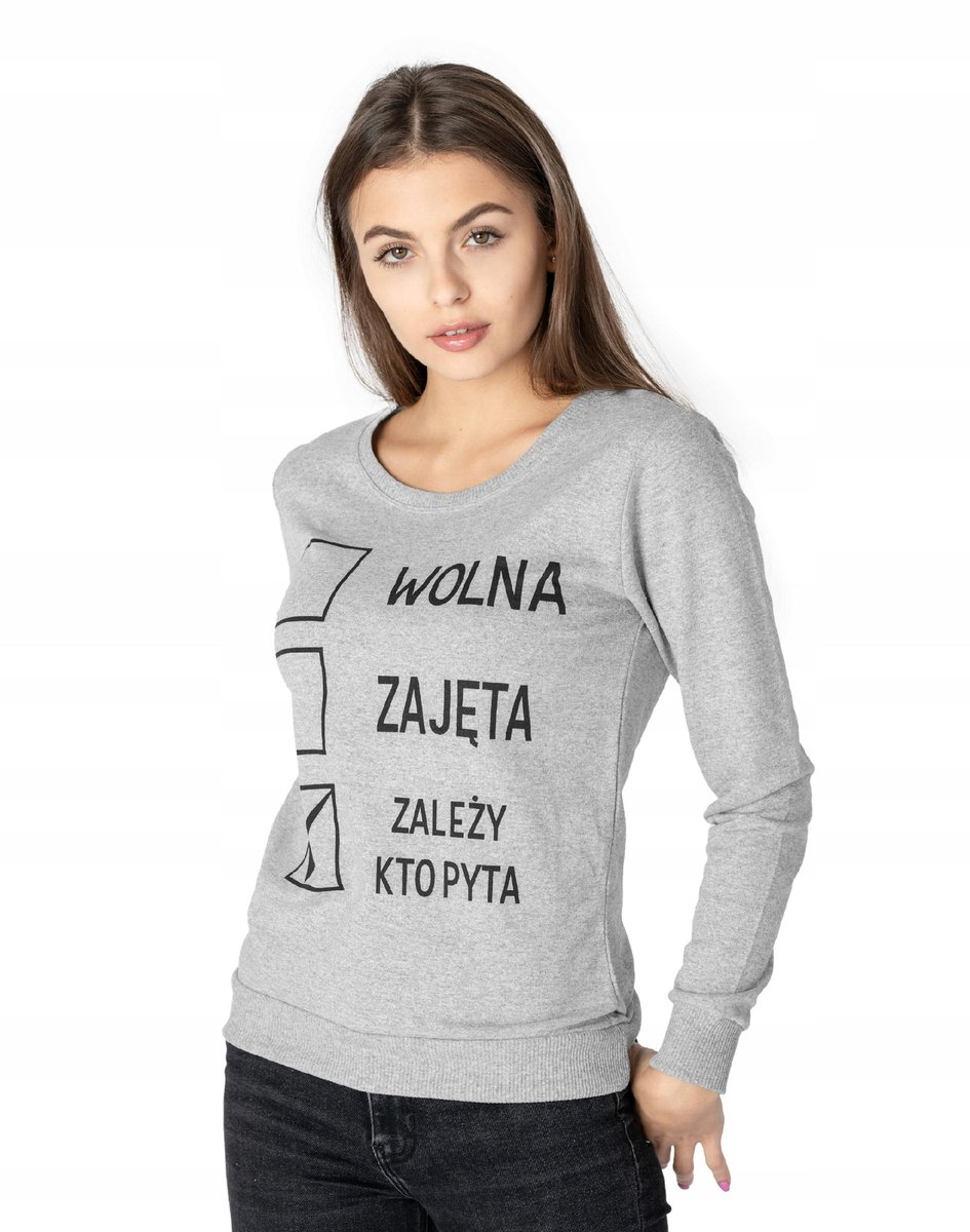 Sportowa Bluza Damska Dresowa Bawełniana 248-07 L