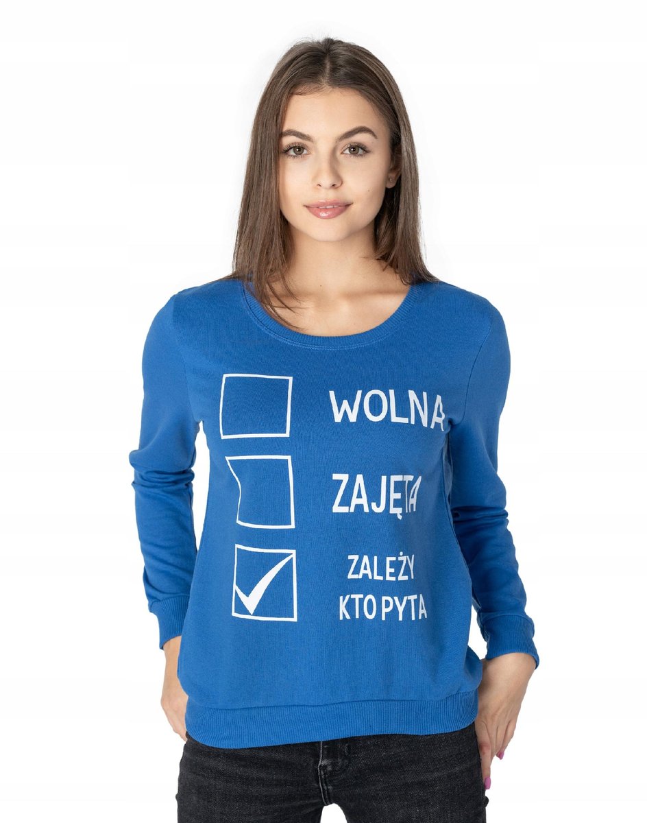 Sportowa Bluza Damska Dresowa Bawełniana 248-05 S